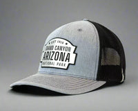 GRAND CANYON 6-Panel Curved Snapback, Richardson 112 XL Grey