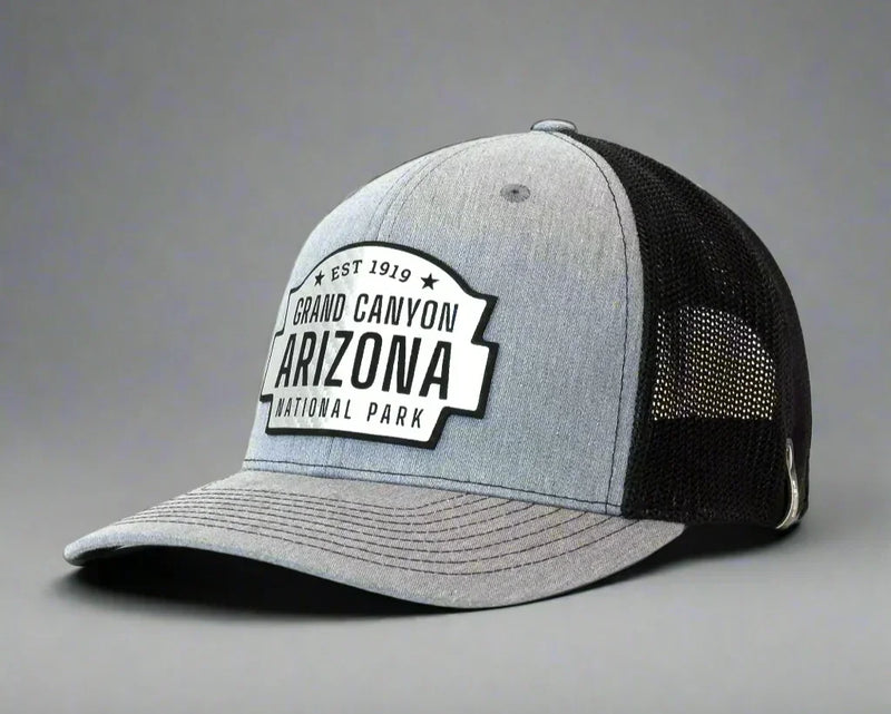 GRAND CANYON 6-Panel Curved Snapback, Richardson 112 XL Grey