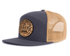 GRAND CANYON WOOD 7-Panel Flat Bill Trucker, Richardson 168 Grey