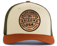 GRAND CANYON WOOD 6-Panel Low-Profile Trucker, Richardson 115