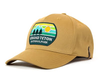 GRAND TETON 5-Panel Curved Snapback Gold