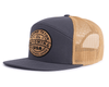 GRAND TETON WOOD 7-Panel Flat Bill Trucker, Richardson 168 Grey