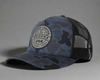 GRAND CANYON 5-Panel Curved Camo Hat, Richardson 112 Navy