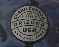 GRAND CANYON 5 - Panel Curved Camo Hat, Richardson 112 Navy - Tailgate Hats