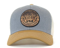 GRAND CANYON WOOD 6-Panel Curved Trucker, Richardson 112 Grey