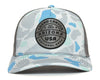 GRAND CANYON 5-Panel Curved Camo Hat, Richardson 112 Grey