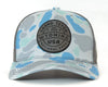 GRAND TETON 5-Panel Curved Camo Hat, Richardson 112 Grey