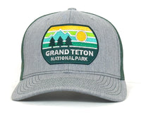 GRAND TETON 6-Panel Curved Snapback, Richardson 112 Green