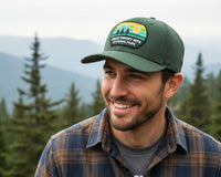 GREAT SMOKY MTS 5-Panel Curved Snapback Green