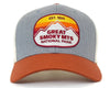 GREAT SMOKY MTS 6-Panel Curved Snapback, Richardson 112 Grey