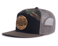 GREAT SMOKY MTS WOOD 7-Panel Flat Camo Hat, Richardson 168