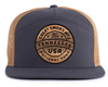 GREAT SMOKY MTS WOOD 7-Panel Flat Bill Hat, Richardson 168 Grey