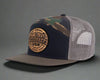 GREAT SMOKY MTS WOOD 7-Panel Flat Camo Hat, Richardson 168