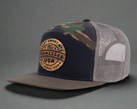 GREAT SMOKY MTS WOOD 7-Panel Flat Camo Hat, Richardson 168