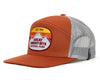 Orange and gray cap with a 'Great Smoky Mts National Park' patch on a white background