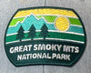 GREAT SMOKY MTS 6-Panel Curved Snapback, Richardson 112 Green