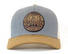 GREAT SMOKY MTS WOOD 6-Panel Curved Snapback, Richardson 112 Grey