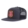 KAPPA ALPHA SHIELD 7-Panel Flat Charcoal - Tailgate Hats