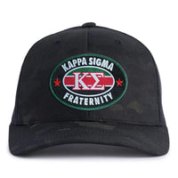 KAPPA SIGMA 6 - Panel Camo Hat Black - Tailgate Hats