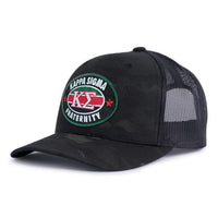 KAPPA SIGMA 6 - Panel Camo Hat Black - Tailgate Hats
