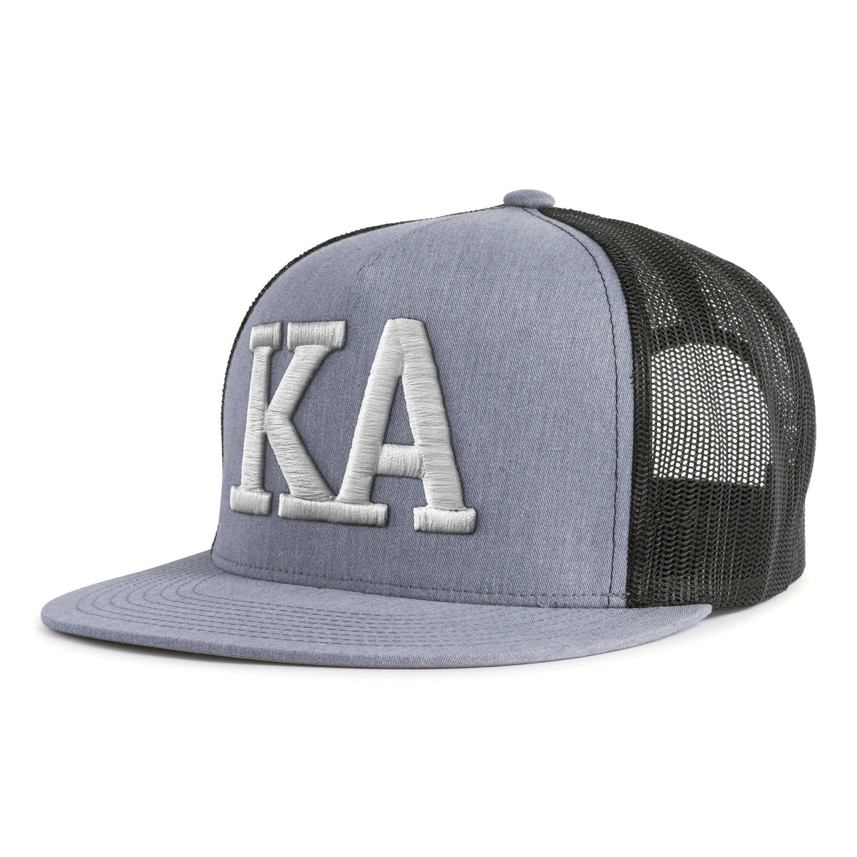 KAPPA ALPHA BOLD 5-Panel Flat Grey/Black - Tailgate Hats