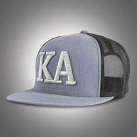 KAPPA ALPHA ORDER 5-Panel Flat Frat Hat Grey