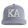 KAPPA ALPHA BOLD 5-Panel Curved Grey/White - Tailgate Hats