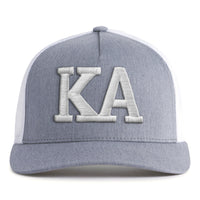 KAPPA ALPHA BOLD 5-Panel Curved Grey/White - Tailgate Hats