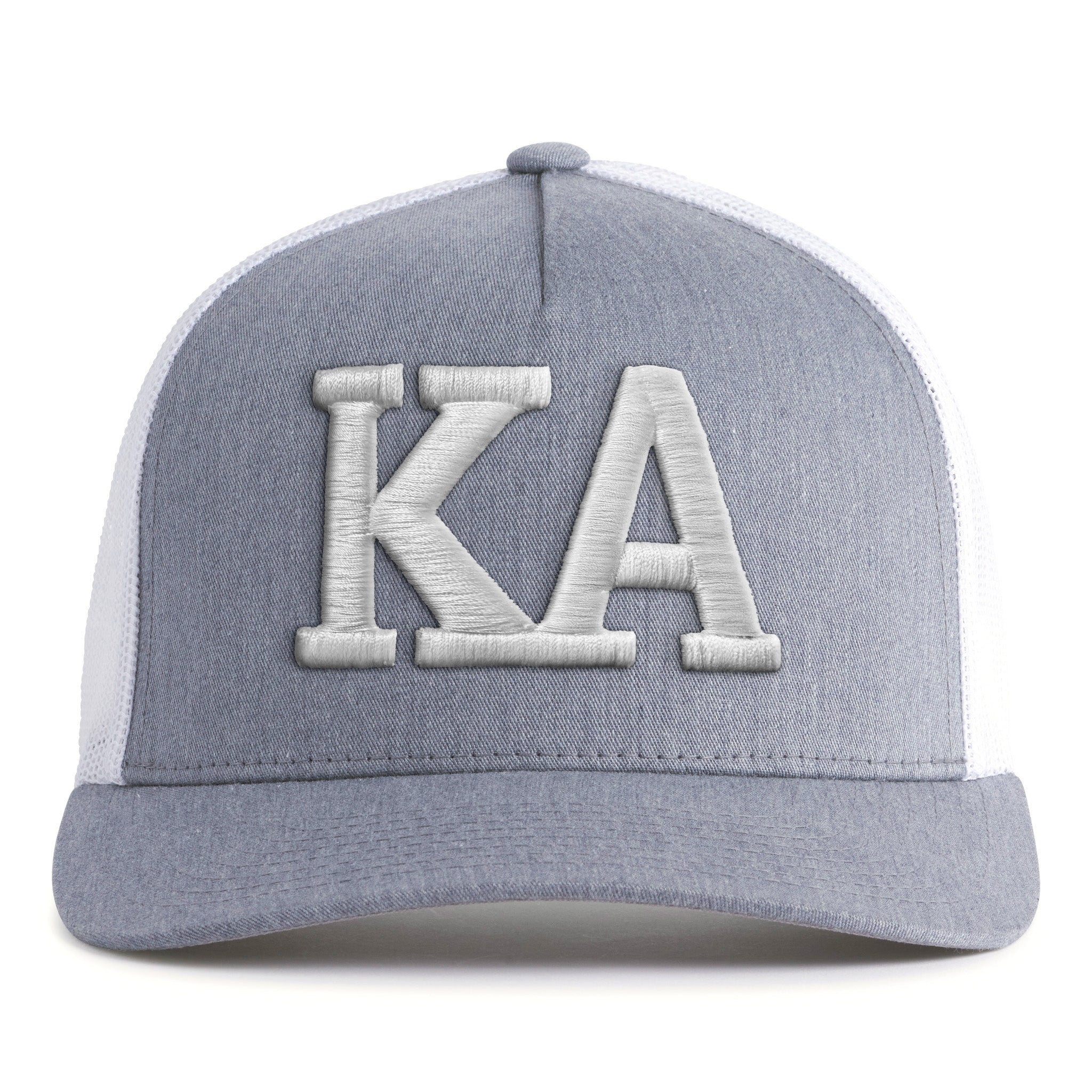 KAPPA ALPHA BOLD 5-Panel Curved Grey/White - Tailgate Hats