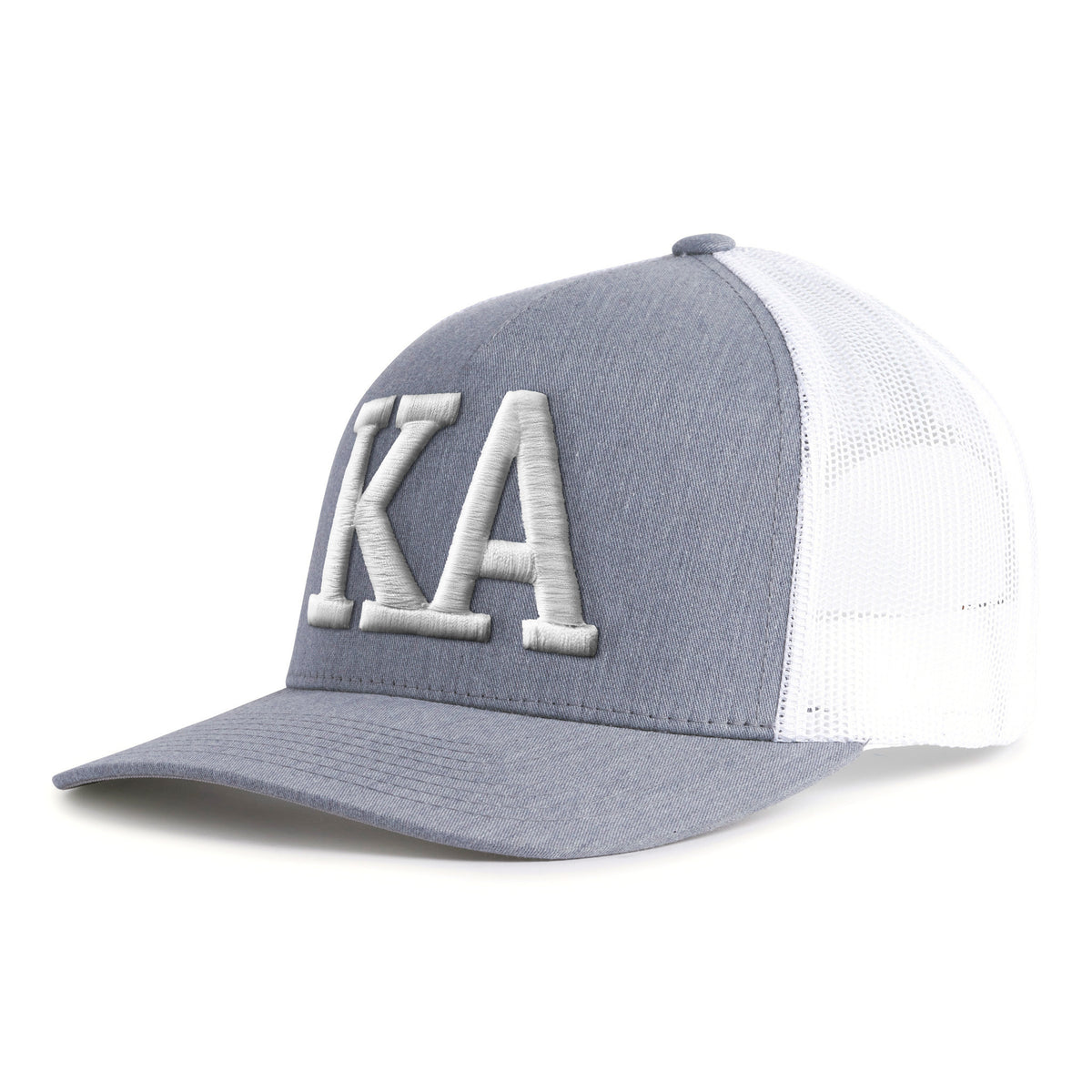 KAPPA ALPHA BOLD 5-Panel Curved Grey/White - Tailgate Hats
