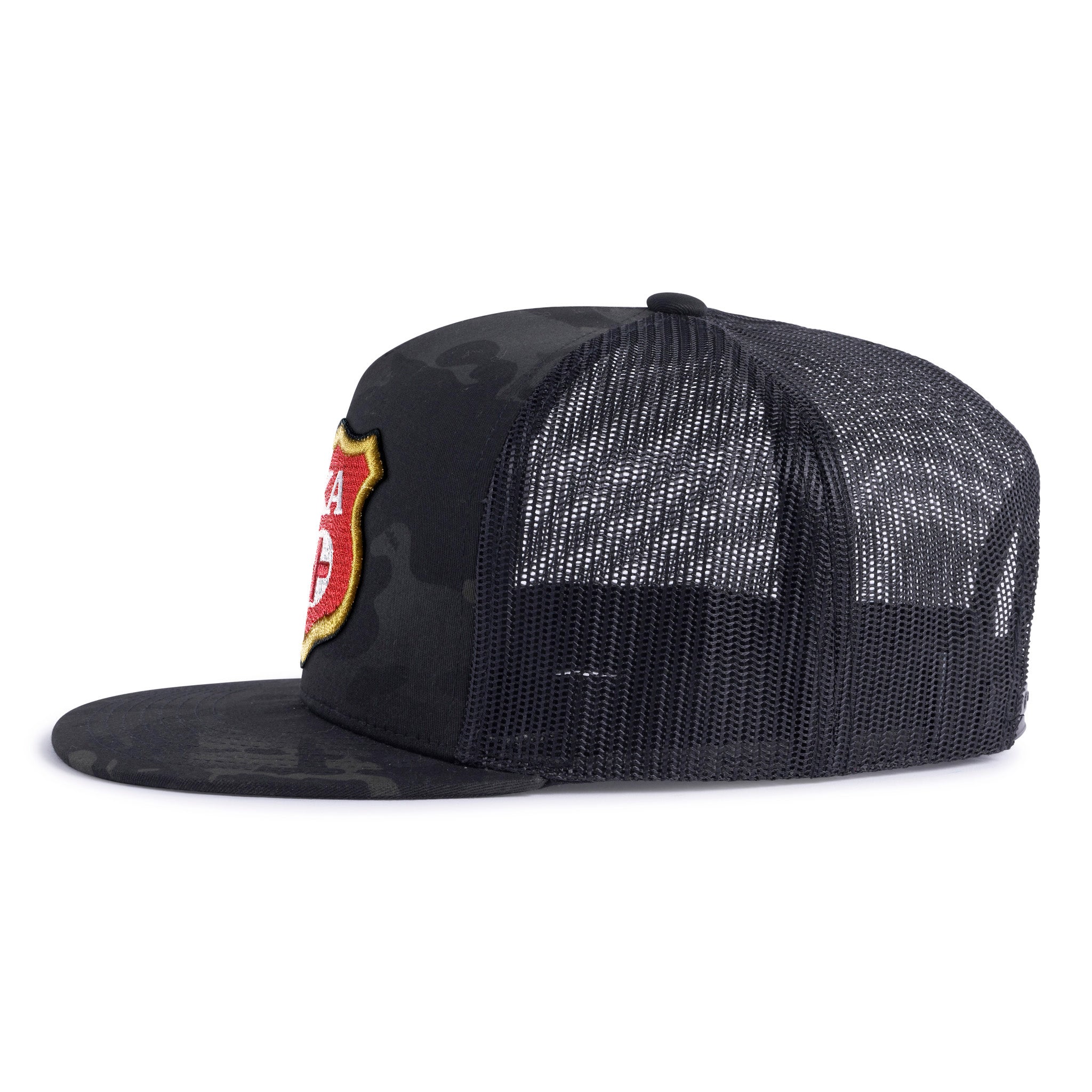 KAPPA ALPHA SHIELD 5-Panel Flat Black Camo - Tailgate Hats