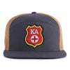 KAPPA ALPHA SHIELD 7-Panel Flat Grey/Gold - Tailgate Hats