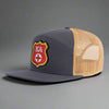 KAPPA ALPHA ORDER 7-Panel Flat Frat Hat, Richardson 168 Grey