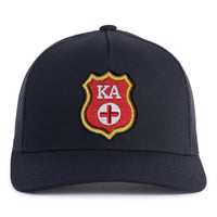 KAPPA ALPHA SHIELD 5-Panel Curved Black - Tailgate Hats