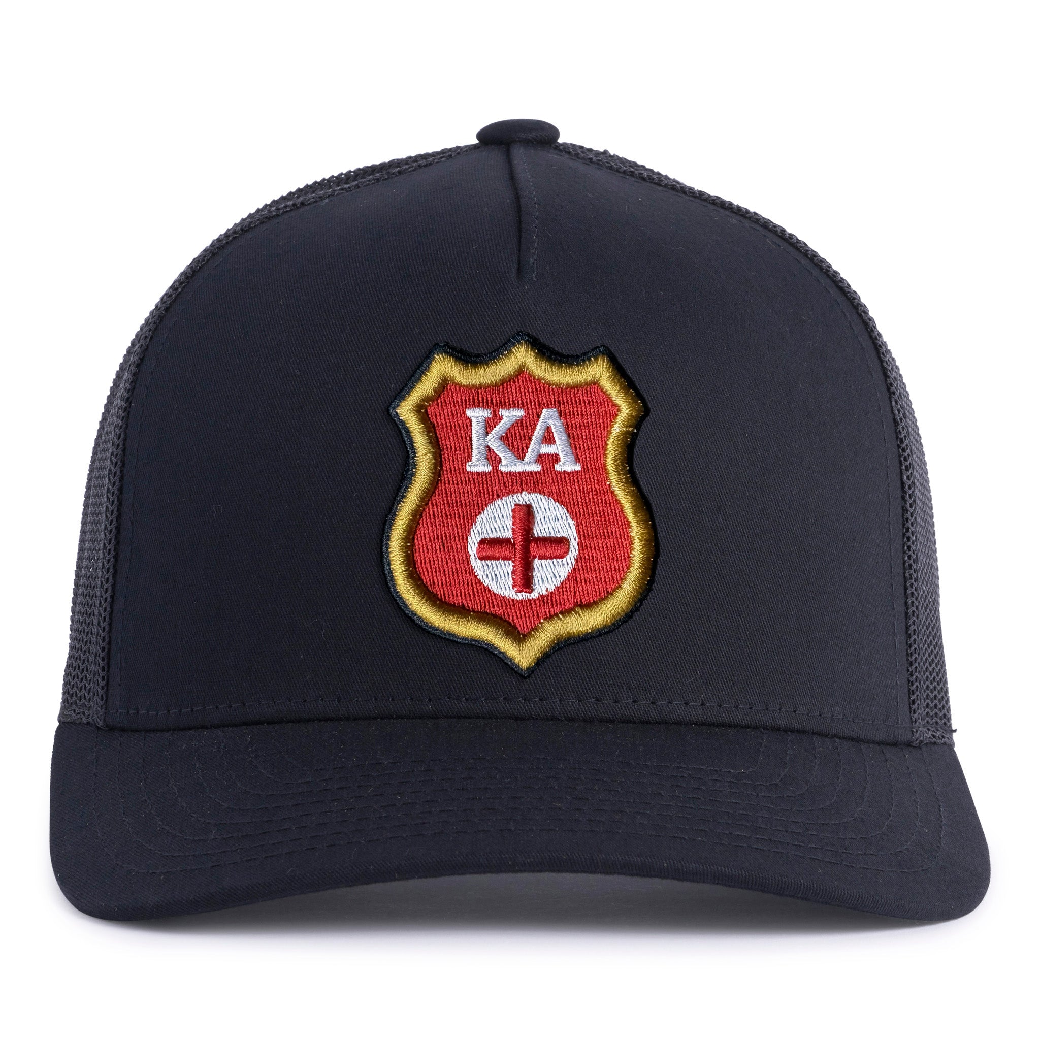 KAPPA ALPHA SHIELD 5-Panel Curved Black - Tailgate Hats