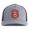 KAPPA ALPHA SHIELD 5-Panel Curved Grey/Black - Tailgate Hats