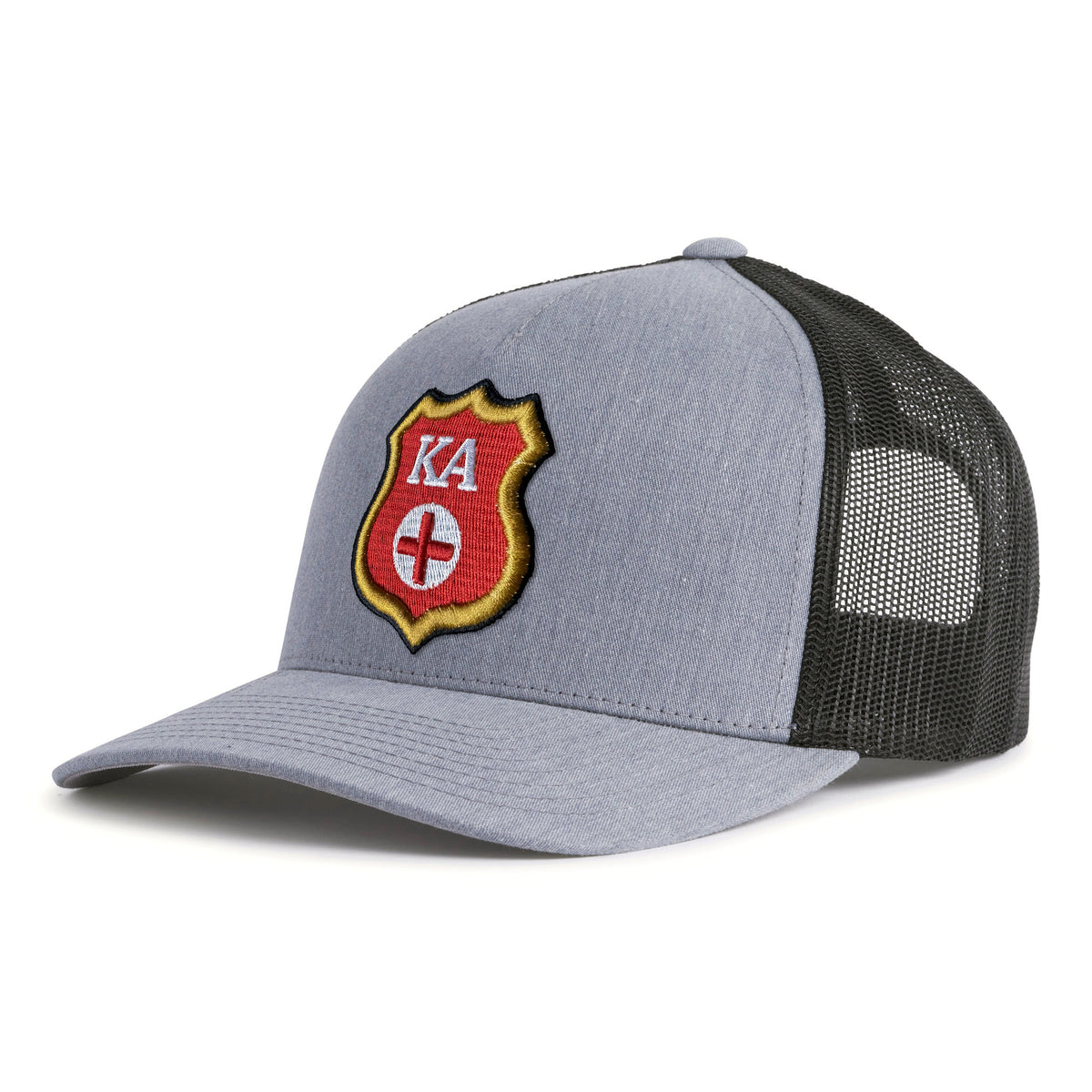 KAPPA ALPHA SHIELD 5-Panel Curved Grey/Black - Tailgate Hats