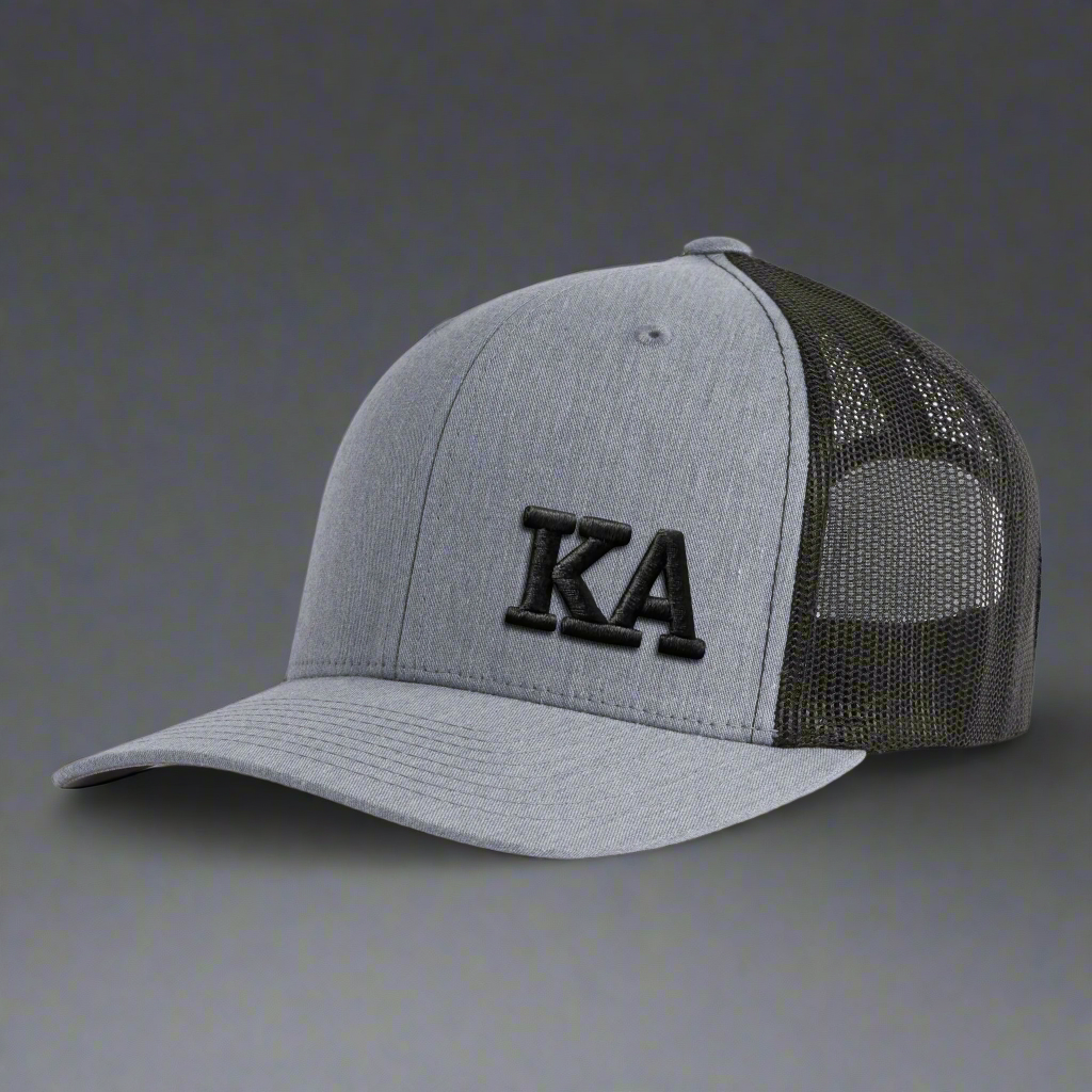 KAPPA ALPHA ORDER 6-Panel Frat Hat Grey