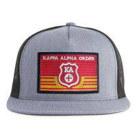 KAPPA ALPHA EMBLEM 5-Panel Flat Grey/Black - Tailgate Hats