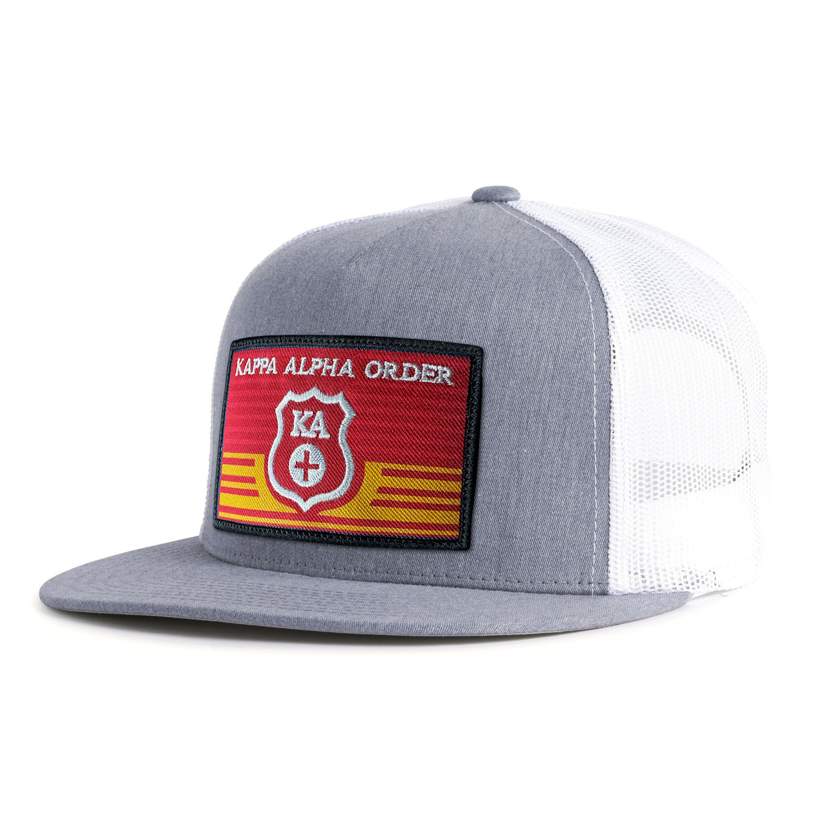 KAPPA ALPHA EMBLEM 5-Panel Flat Grey/White - Tailgate Hats