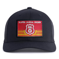 KAPPA ALPHA EMBLEM 6-Panel Curved Black - Tailgate Hats