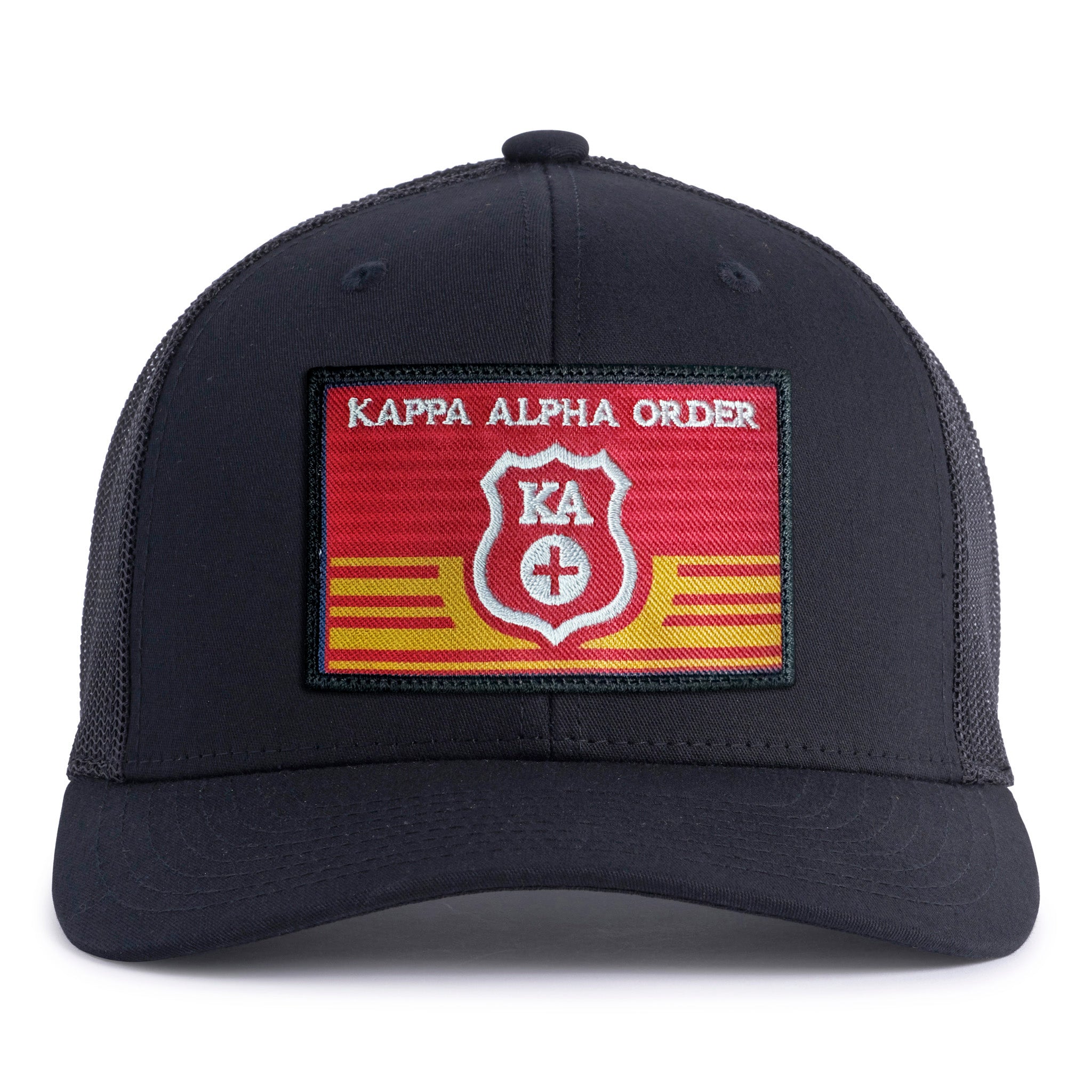 KAPPA ALPHA EMBLEM 6-Panel Curved Black - Tailgate Hats