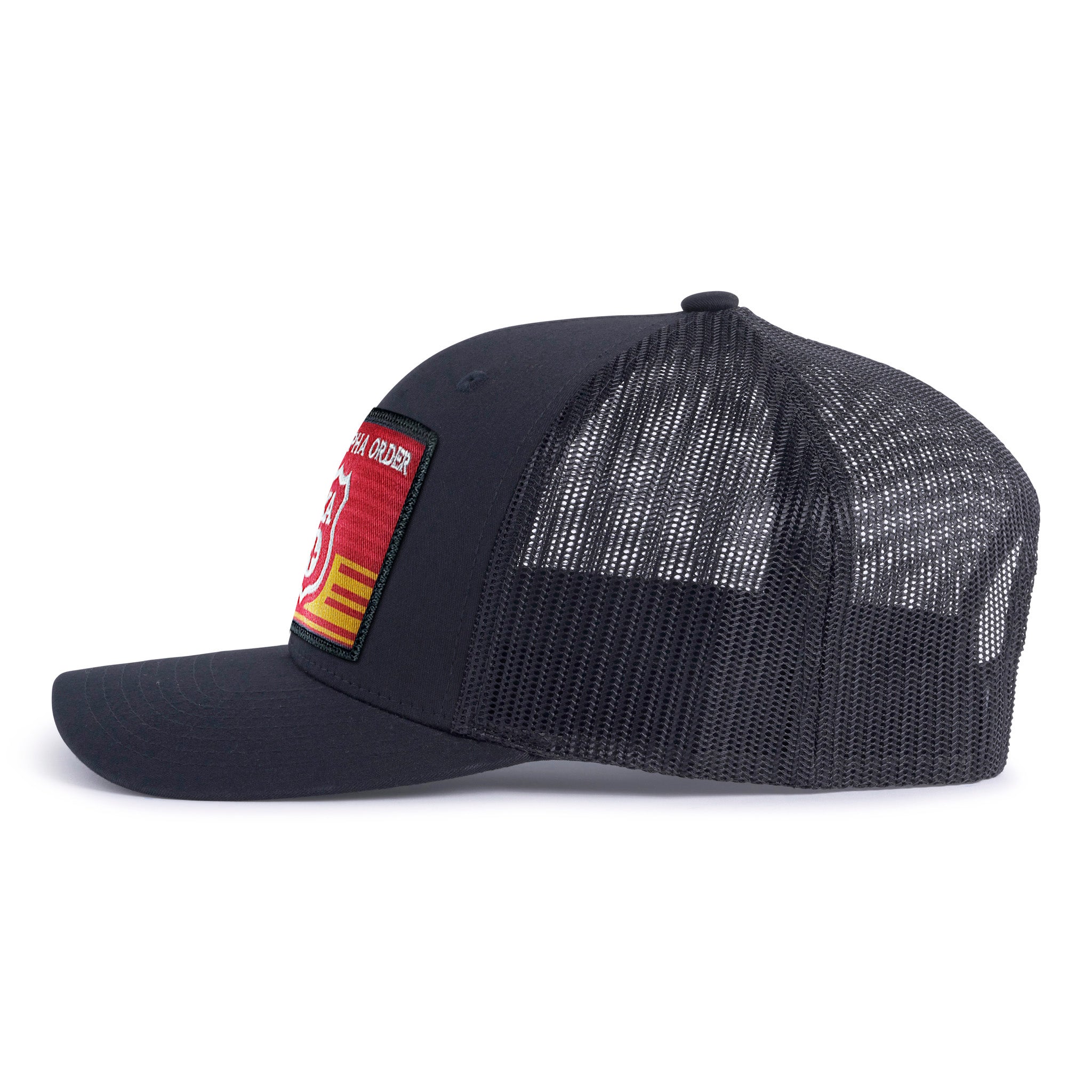 KAPPA ALPHA EMBLEM 6-Panel Curved Black - Tailgate Hats