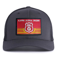 KAPPA ALPHA EMBLEM 6-Panel Curved Charcoal - Tailgate Hats
