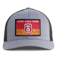 KAPPA ALPHA EMBLEM 6-Panel Curved Grey/Black - Tailgate Hats