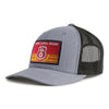 KAPPA ALPHA EMBLEM 6-Panel Curved Grey/Black - Tailgate Hats