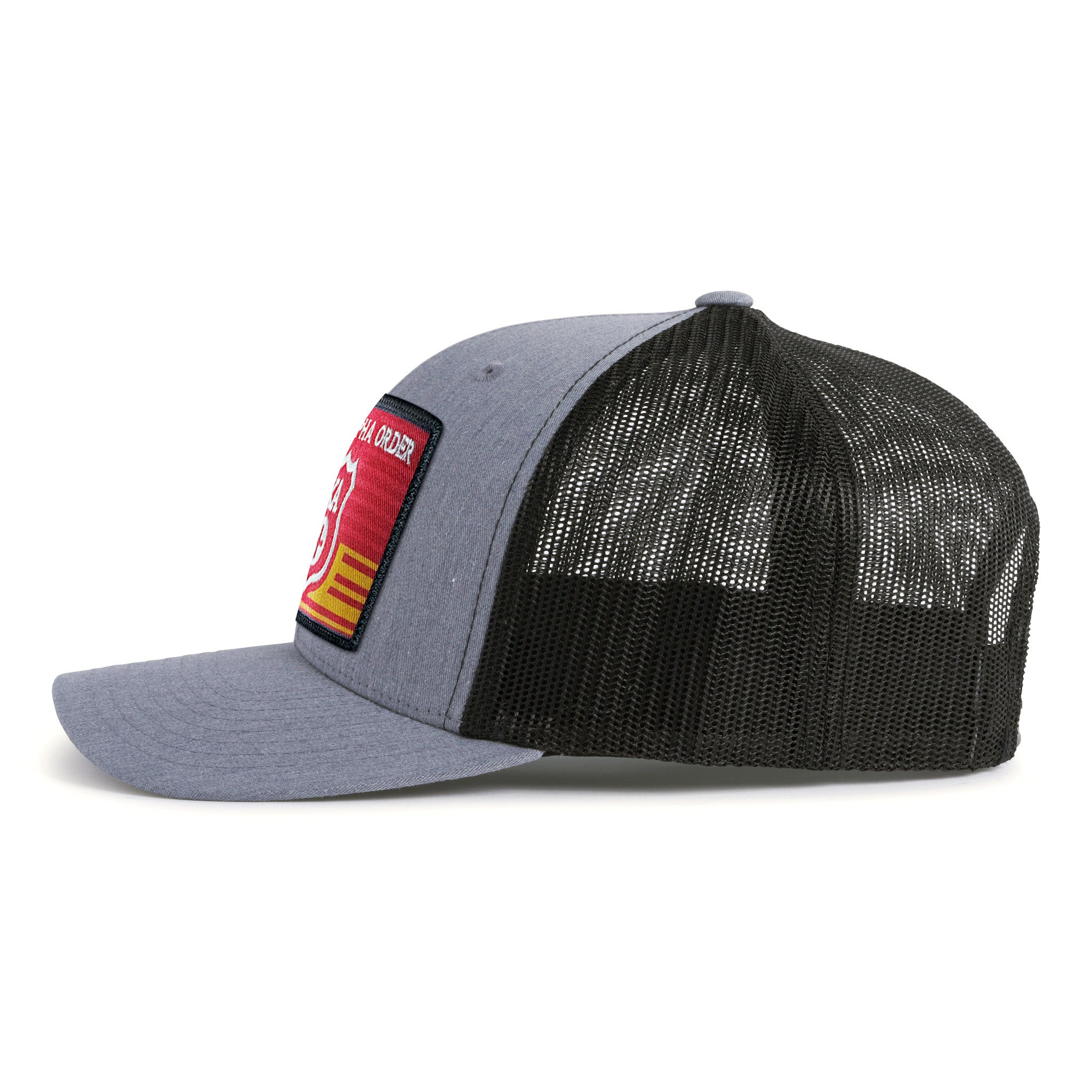 KAPPA ALPHA EMBLEM 6-Panel Curved Grey/Black - Tailgate Hats