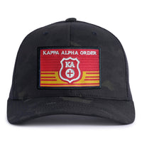 KAPPA ALPHA EMBLEM 6-Panel Curved Black Camo - Tailgate Hats