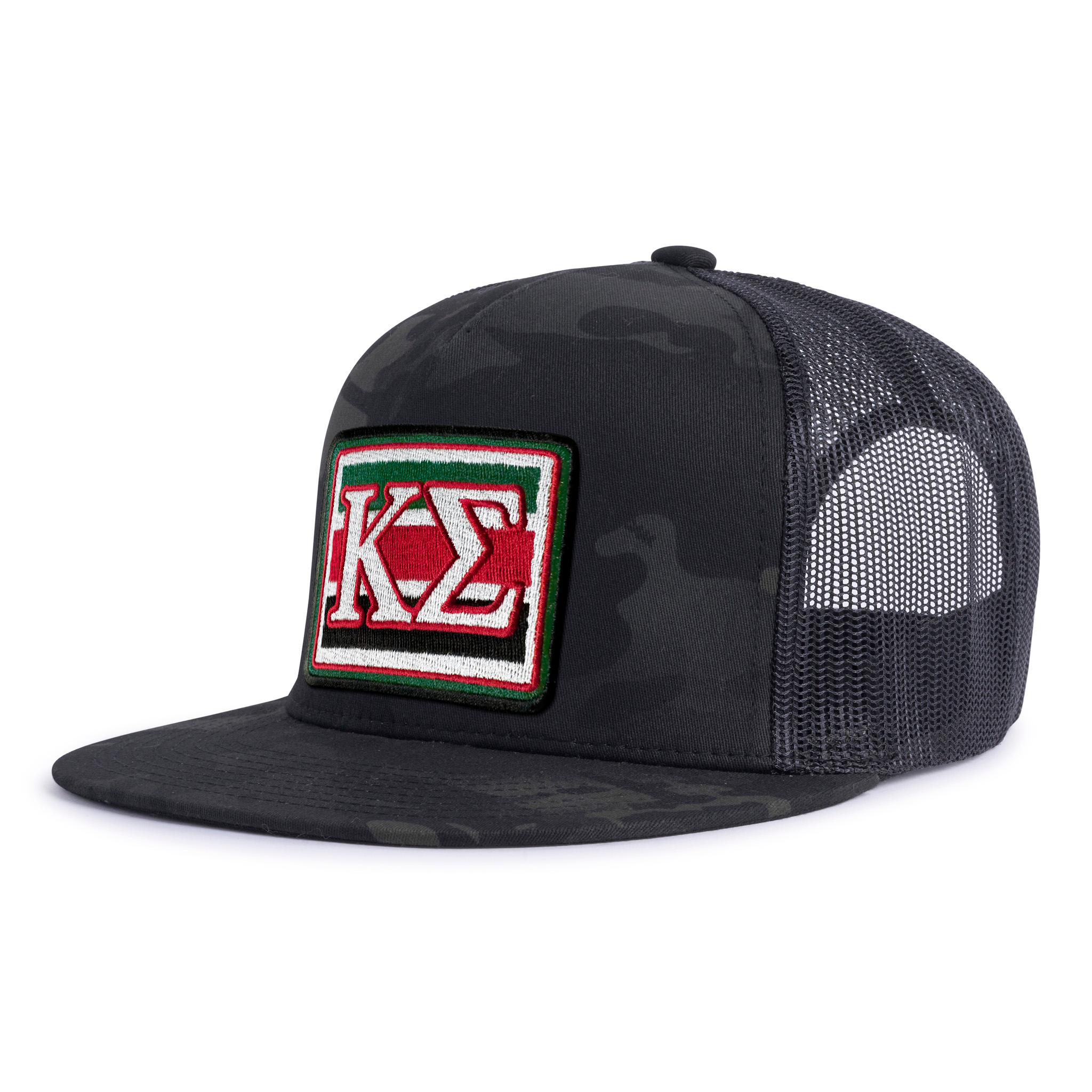 KAPPA SIG EMBLEM 5-Panel Flat Black Camo - Tailgate Hats