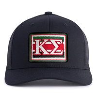 KAPPA SIG EMBLEM 6-Panel Curved Black - Tailgate Hats
